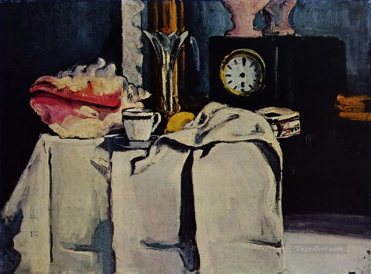 The Black Marble Clock Paul Cezanne Oil Paintings
